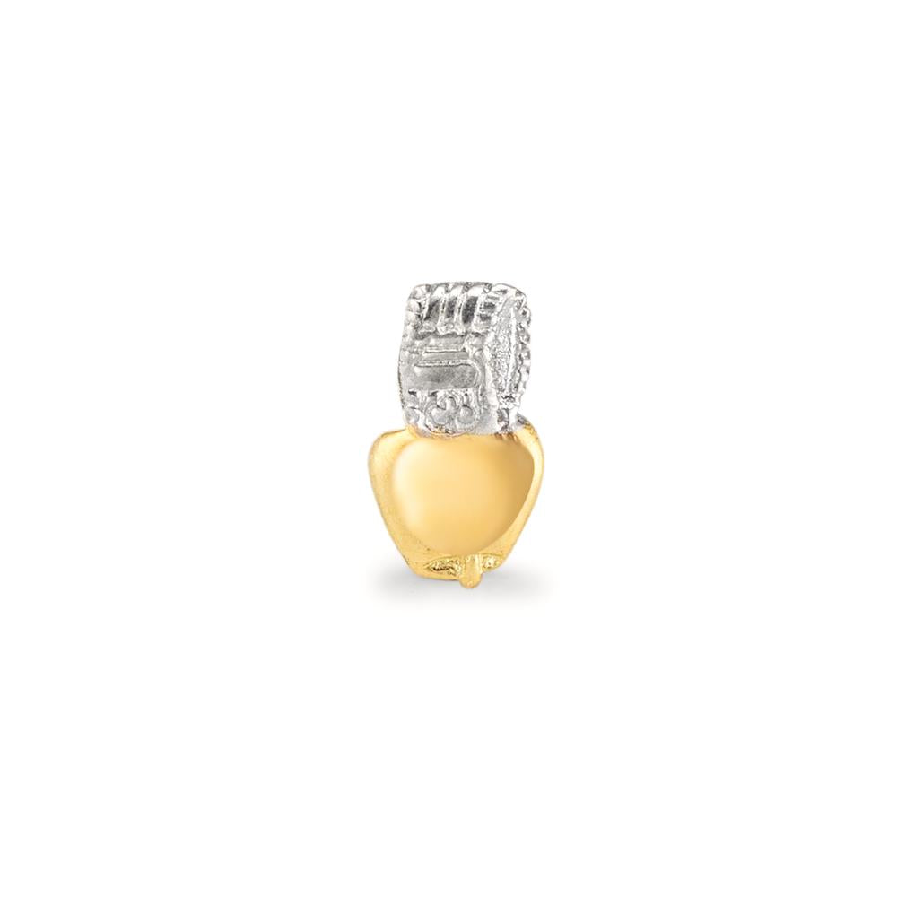 Single stud earring 18k Yellow Gold Cow