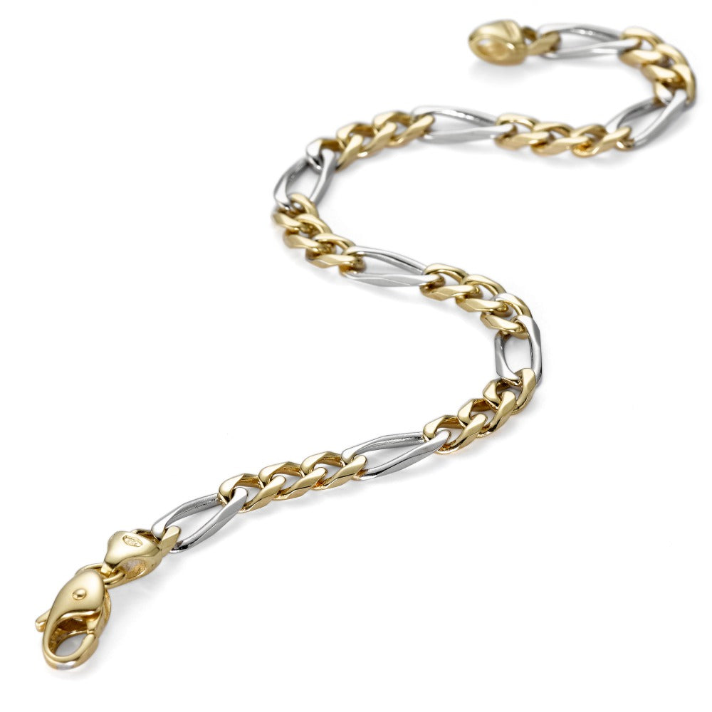 Bracelet 18k Yellow Gold, 18k White Gold 19 cm