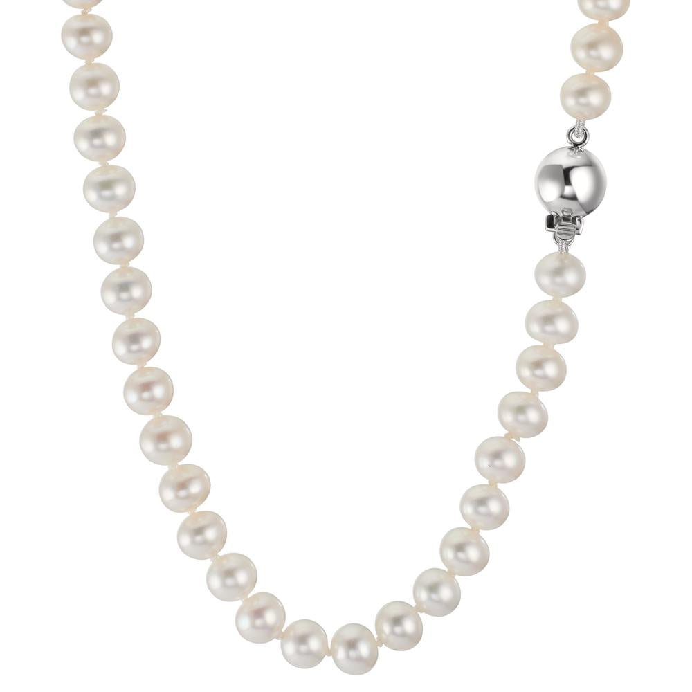 Necklace 18k White Gold Freshwater pearl 5-6 mm 42 cm