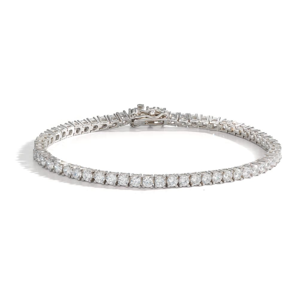 Bracelet Silver Zirconia Rhodium plated 19 cm