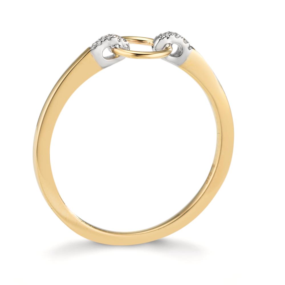 Ring 9k Yellow Gold Zirconia 6 Stones