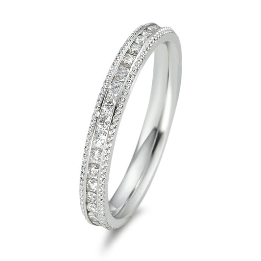 Memory ring 18k White Gold Diamond 0.532 ct, 38 Stones, w-si