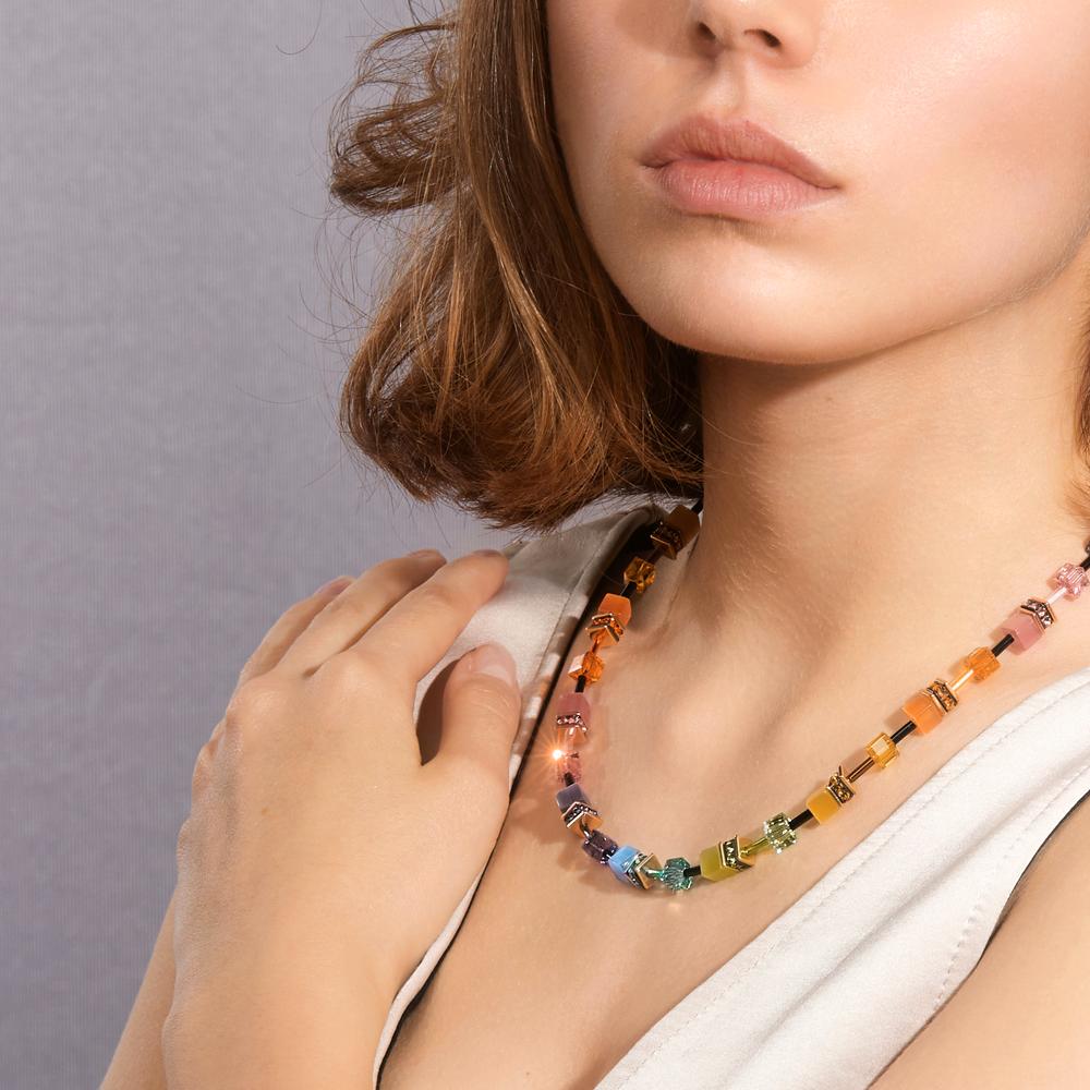 Necklace Stainless steel Yellow IP coated 42-47 cm