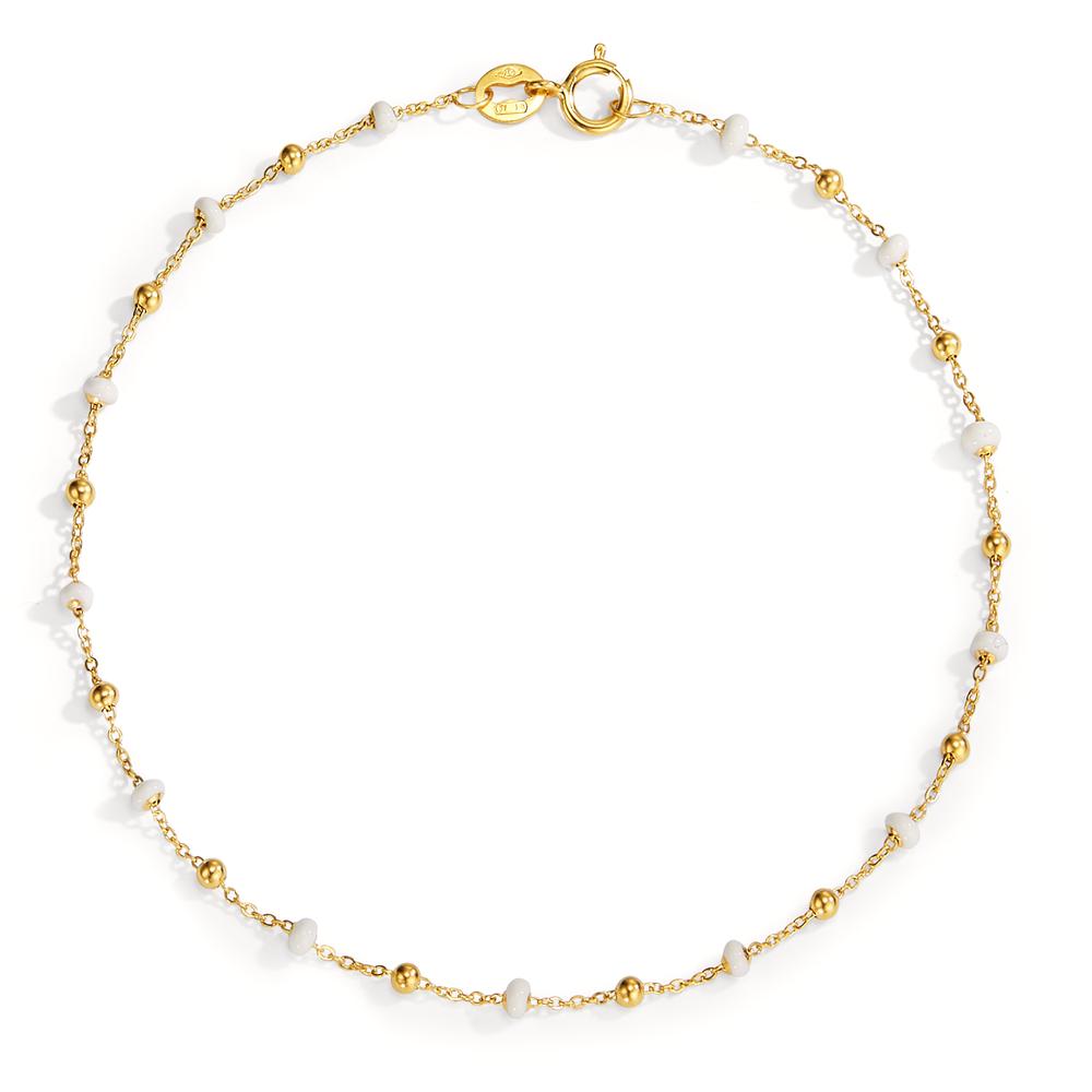 Bracelet 18k Yellow Gold Enameled 18.5 cm