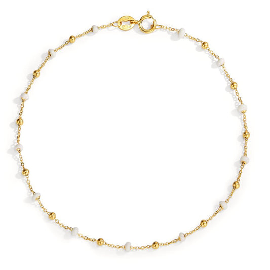 Bracelet 18k Yellow Gold Enameled 18.5 cm