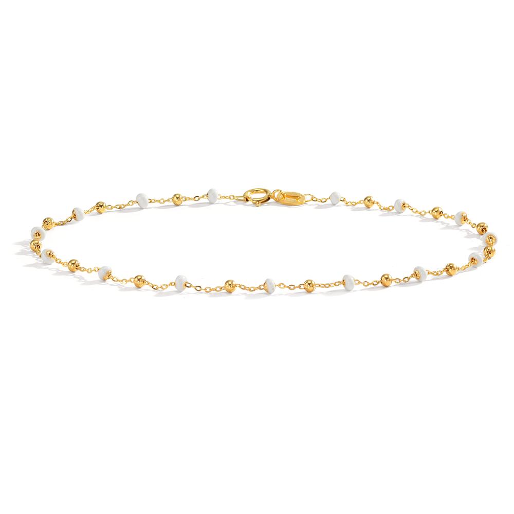 Bracelet 18k Yellow Gold Enameled 18.5 cm