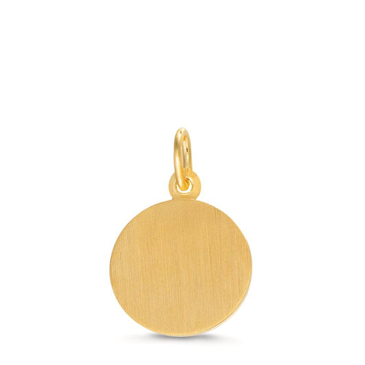 Pendant 9k Yellow Gold Bicolor Guardian Angel Ø12 mm