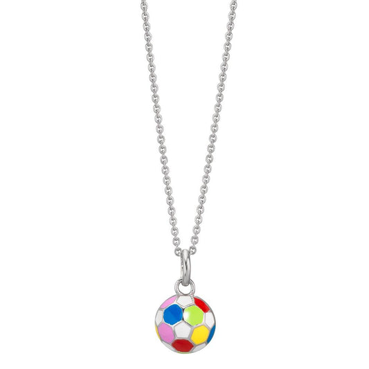 Necklace with pendant Silver Rhodium plated Football 36-38 cm